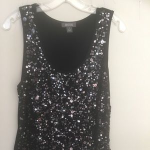 Black Sequin tank